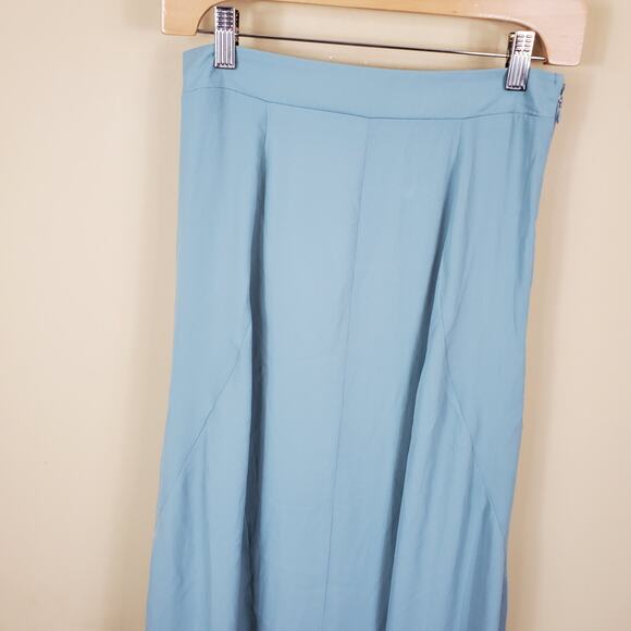 Show Me Your Mumu Princess Di Stretch Maxi Skirt Silver Sage Crisp Size S - Picture 4 of 11